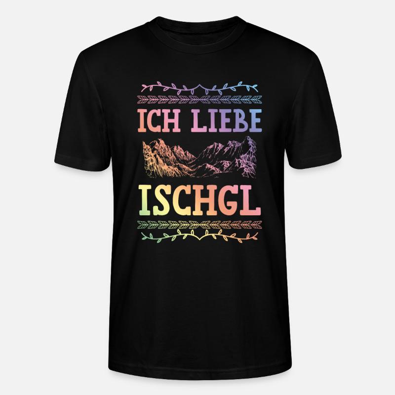 Ich liebe Ischgl - Stanley/Stella Unisex Bio-T-Shirt CRAFTER - Schwarz