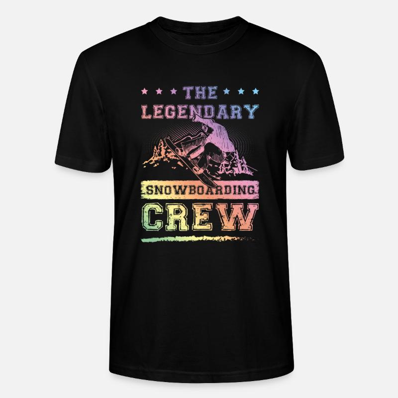 Legendary Snowboarding crew - Stanley/Stella Unisex Bio-T-Shirt CRAFTER - Schwarz