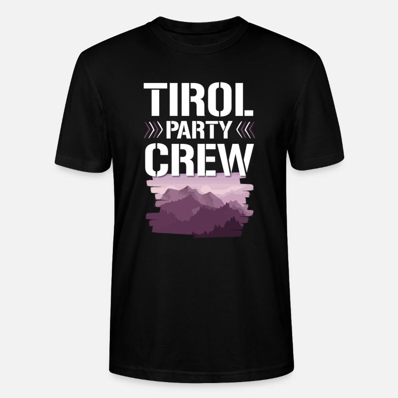Tirol Party Crew - T-shirt bio CRAFTER Stanley Stella Unisexe - noir