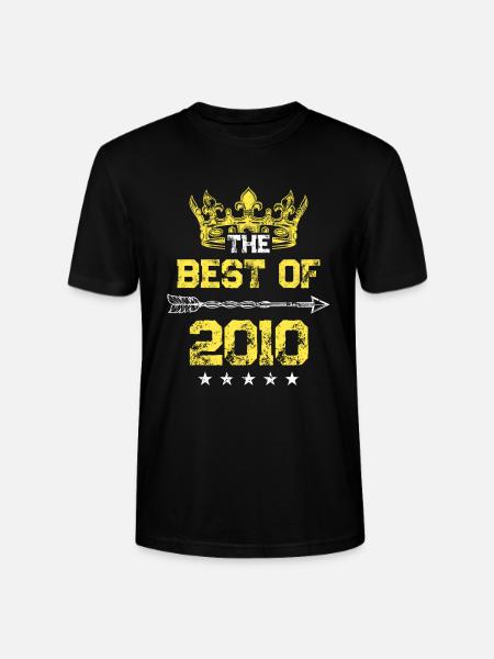 2010 best of birthday - Stanley/Stella CRAFTER Unisex Organic T-Shirt - black
