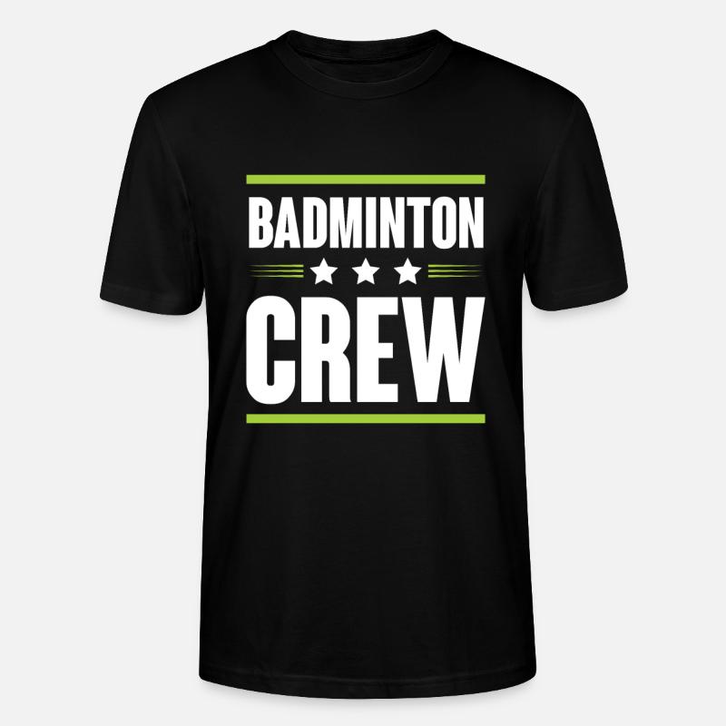 Équipage de badminton - T-shirt bio CRAFTER Stanley Stella Unisexe - noir