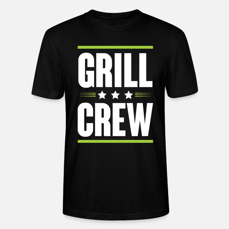 Grill Crew - Stanley/Stella Unisex Bio-T-Shirt CRAFTER - Schwarz