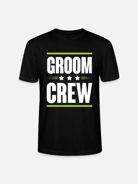 Groom Crew - Stanley/Stella CRAFTER Unisex Organic T-Shirt - black