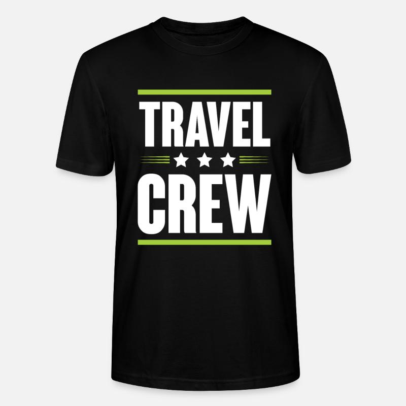 Équipage de voyage - T-shirt bio CRAFTER Stanley Stella Unisexe - noir