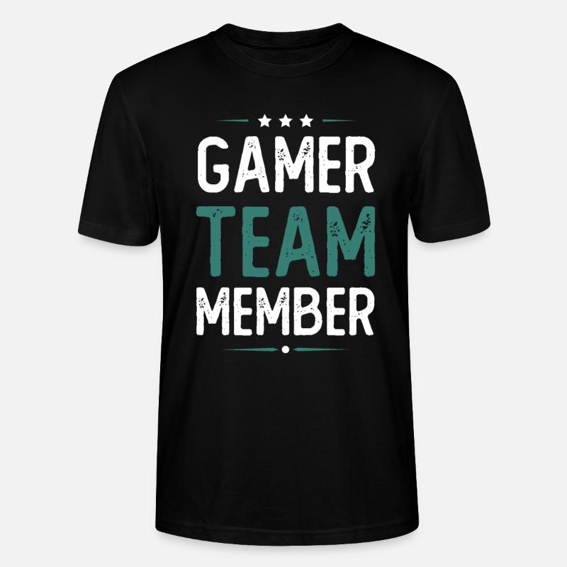 Équipe de joueurs - T-shirt bio CRAFTER Stanley Stella Unisexe - noir