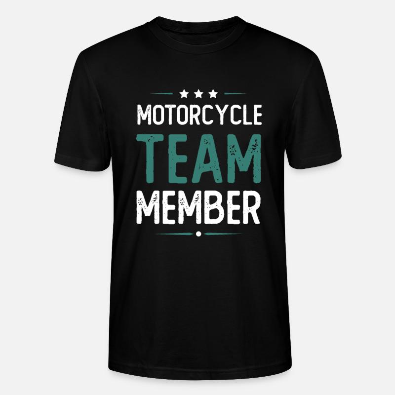 Motorcycle Team - Stanley/Stella Unisex Bio-T-Shirt CRAFTER - Schwarz