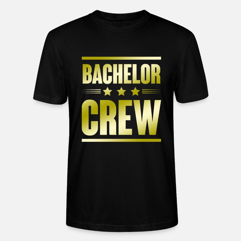 Bachelor Crew - Stanley/Stella Unisex Bio-T-Shirt CRAFTER - Schwarz