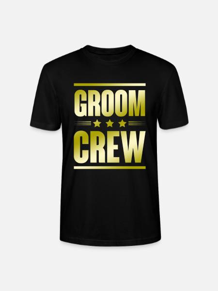 Groom Crew - Stanley/Stella CRAFTER Unisex Organic T-Shirt - black