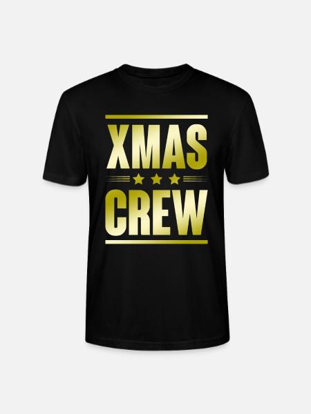 Xmas Crew - Stanley/Stella CRAFTER Unisex Organic T-Shirt - black