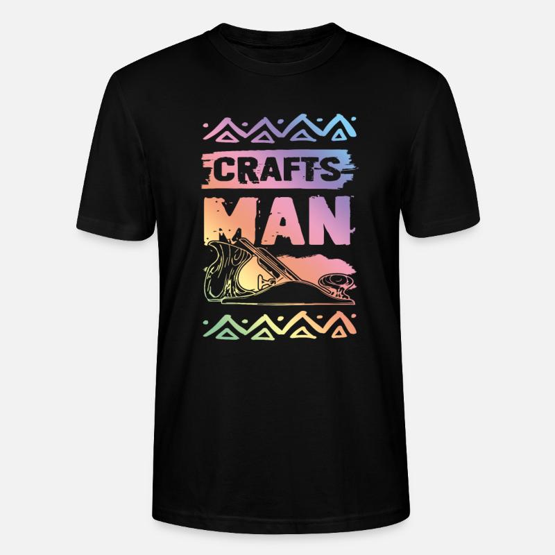 handwerker Craftsman - Stanley/Stella Unisex Bio-T-Shirt CRAFTER - Schwarz