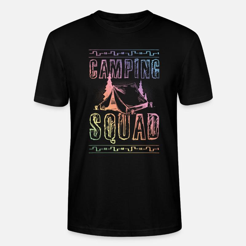 Camping Squad - Stanley/Stella Unisex Bio-T-Shirt CRAFTER - Schwarz