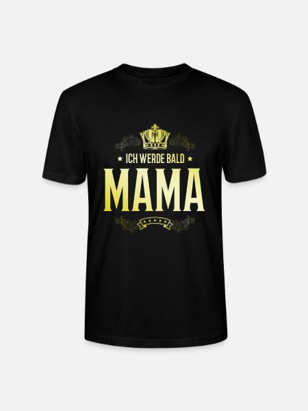 Ich werde Bald Mama - Stanley/Stella Unisex Bio-T-Shirt CRAFTER - Schwarz