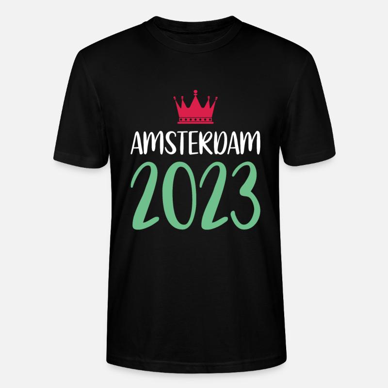 Amsterdam 2023 - T-shirt bio CRAFTER Stanley Stella Unisexe - noir