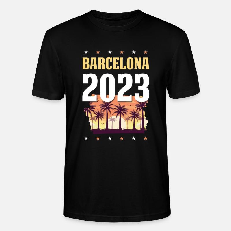 Barcelona 2023 - Stanley/Stella Unisex Bio-T-Shirt CRAFTER - Schwarz