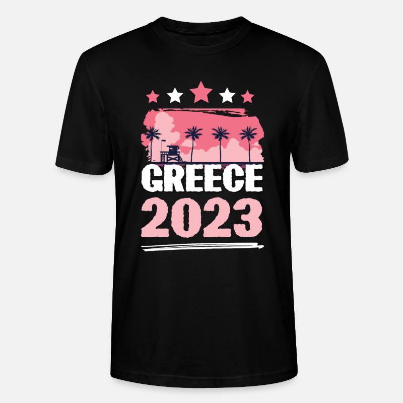 Grèce 2023 - T-shirt bio CRAFTER Stanley Stella Unisexe - noir