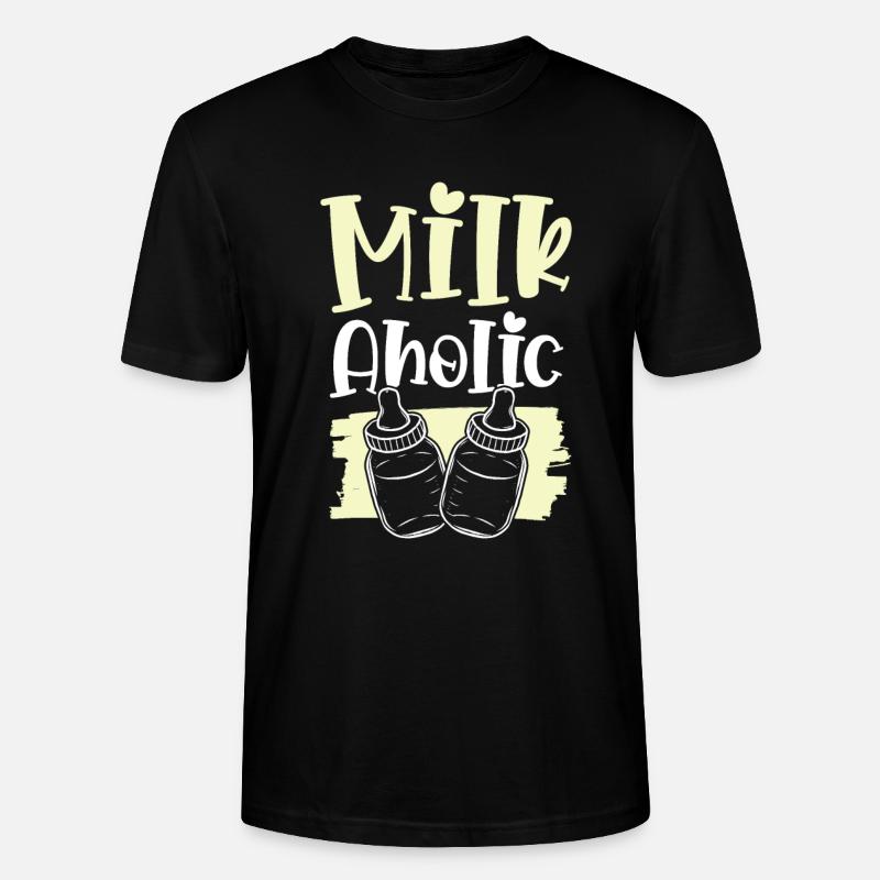 Lait pour bébé - T-shirt bio CRAFTER Stanley Stella Unisexe - noir