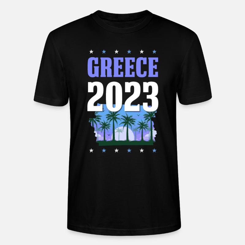 Greece 2023 - Stanley/Stella Unisex Bio-T-Shirt CRAFTER - Schwarz