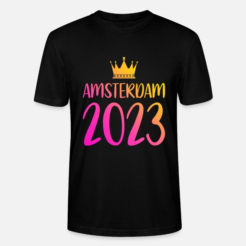 Amsterdam 2023 - T-shirt bio CRAFTER Stanley Stella Unisexe - noir