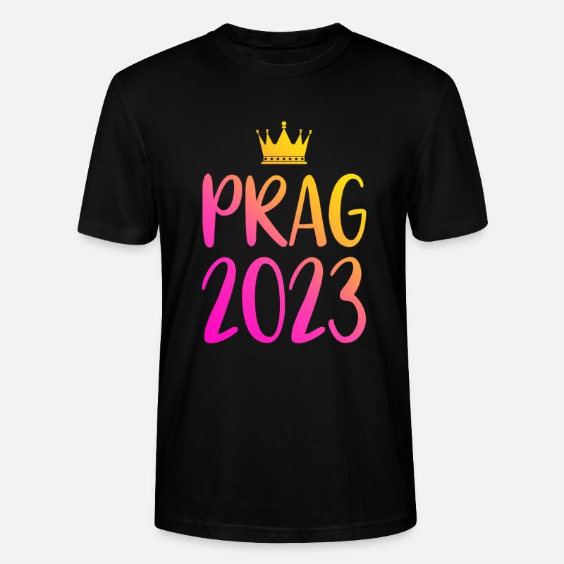 Prag 2023 - Stanley/Stella Unisex Bio-T-Shirt CRAFTER - Schwarz