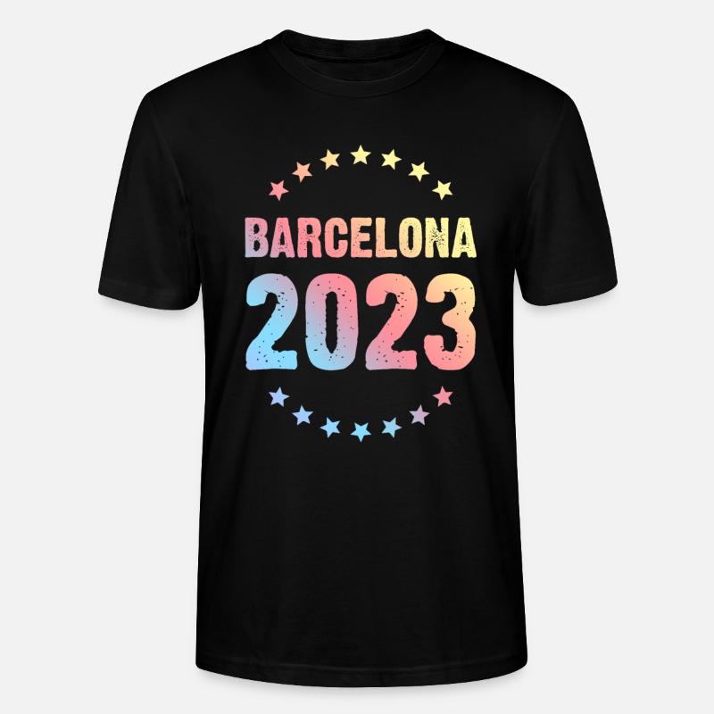 Barcelona 2023 - Stanley/Stella Unisex Bio-T-Shirt CRAFTER - Schwarz
