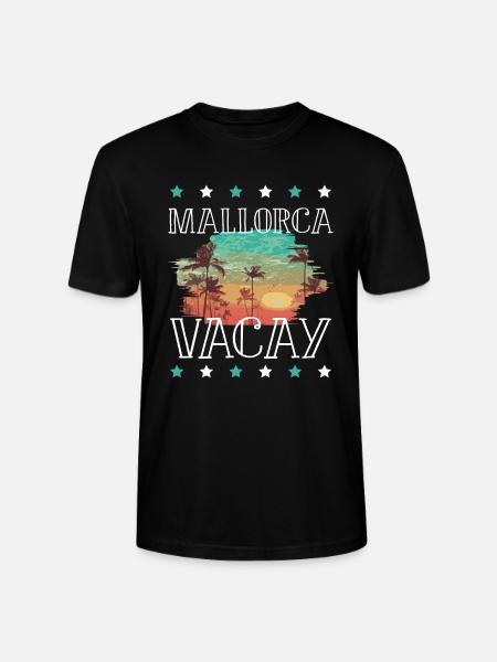 Majorca Holidays - Stanley/Stella CRAFTER Unisex Organic T-Shirt - black