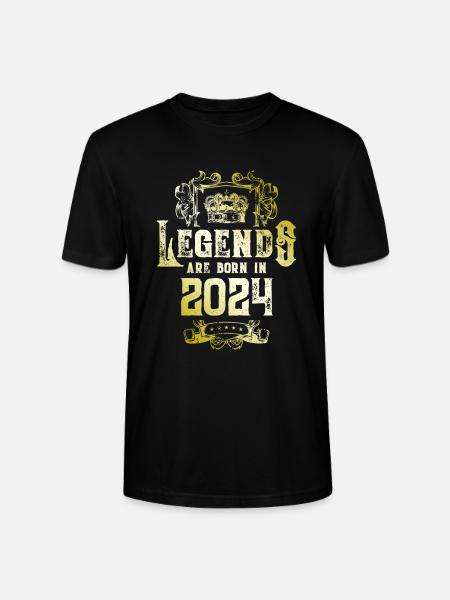 2024 Legends Birthday - Stanley/Stella CRAFTER Unisex Organic T-Shirt - black