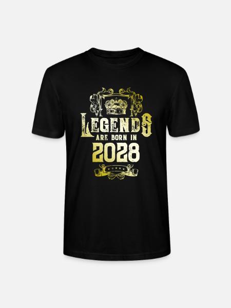 2028 Legends Birthday - Stanley/Stella CRAFTER Unisex Organic T-Shirt - black