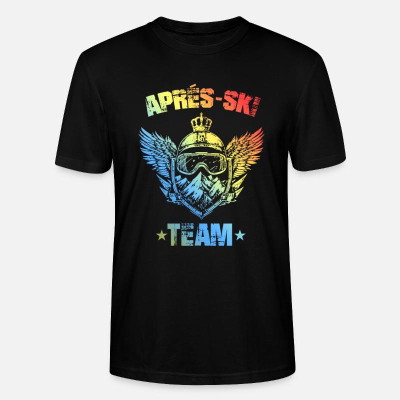Équipe d’après-ski Bunt - T-shirt bio CRAFTER Stanley Stella Unisexe - noir
