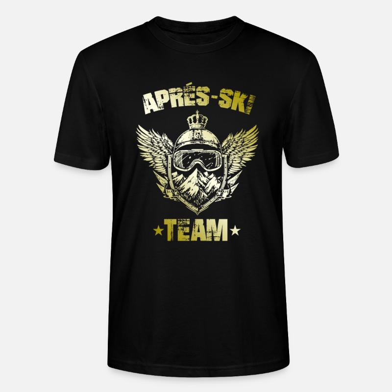 Vacances d’équipe après-ski - T-shirt bio CRAFTER Stanley Stella Unisexe - noir