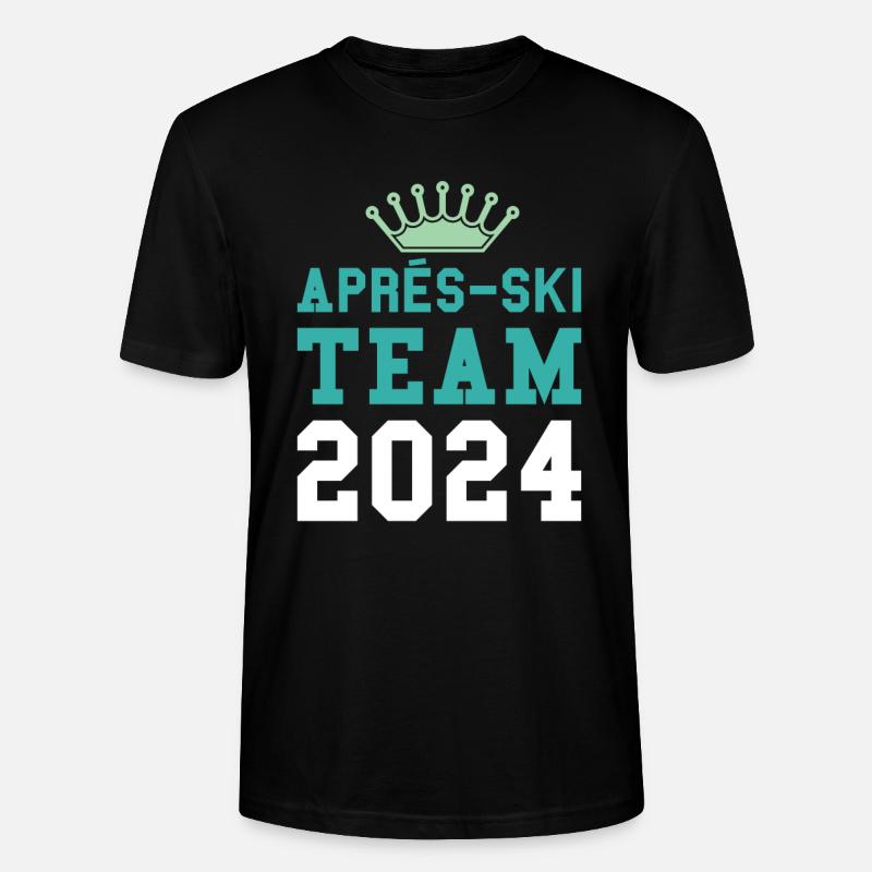 Apres Ski 2024 Krone - Stanley/Stella Unisex Bio-T-Shirt CRAFTER - Schwarz