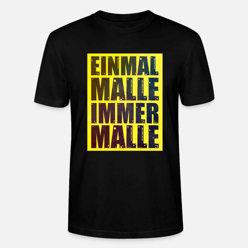 Malle Spruch Lustig - Stanley/Stella Unisex Bio-T-Shirt CRAFTER - Schwarz
