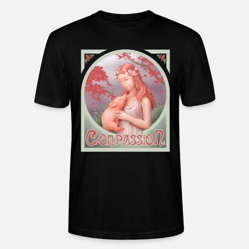 Art Nouveg - Compassion - Stanley/Stella Unisex Bio-T-Shirt CRAFTER - Schwarz