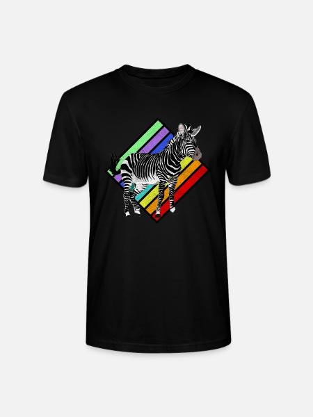 Zebra crossing zebra - Stanley/Stella CRAFTER Unisex Organic T-Shirt - black