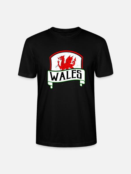 Wales - Stanley/Stella Unisex Bio-T-Shirt CRAFTER - Schwarz