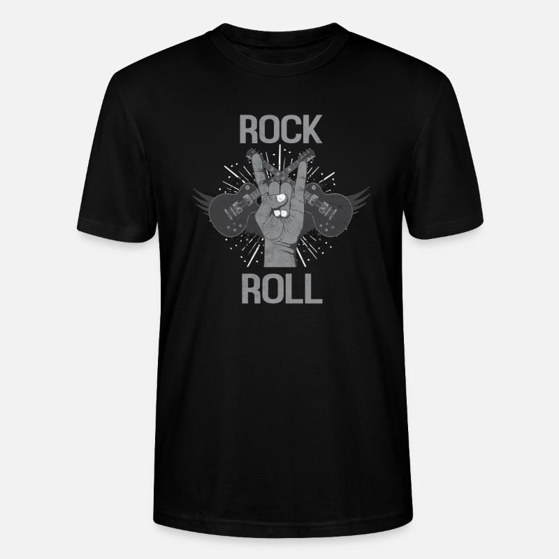Rock 'n' Roll - Stanley/Stella Unisex Bio-T-Shirt CRAFTER - Schwarz