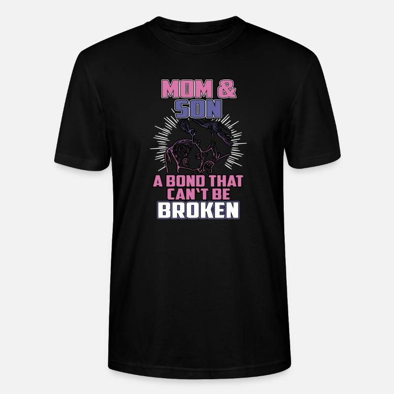 Mutter und Sohn - Stanley/Stella Unisex Bio-T-Shirt CRAFTER - Schwarz