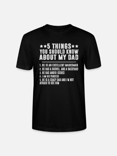 Daddy's lieve vader en dochter vader zoon papa - Stanley/Stella Uniseks bio-T-shirt CRAFTER - zwart