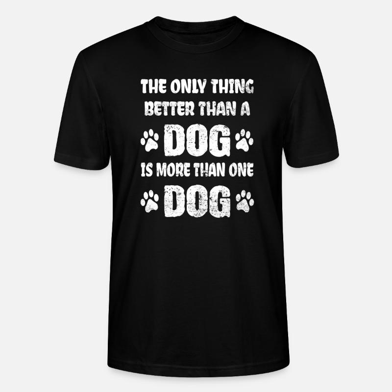Hunde Sprüche - Stanley/Stella Unisex Bio-T-Shirt CRAFTER - Schwarz