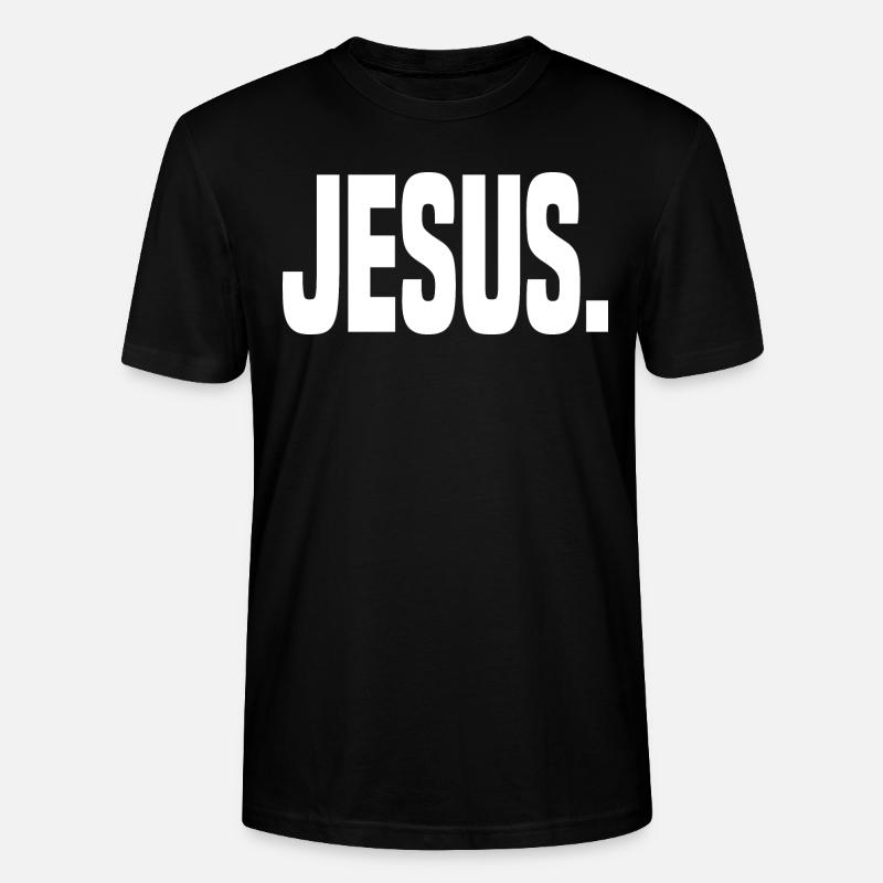 Jesus. - Stanley/Stella Unisex Bio-T-Shirt CRAFTER - Schwarz