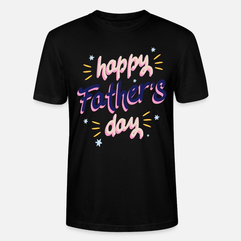 Félicitations papa - T-shirt bio CRAFTER Stanley Stella Unisexe - noir