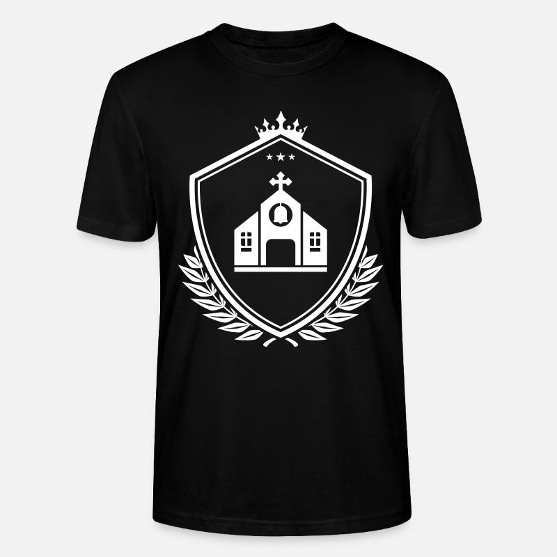 Kirche Wappen - Stanley/Stella Unisex Bio-T-Shirt CRAFTER - Schwarz