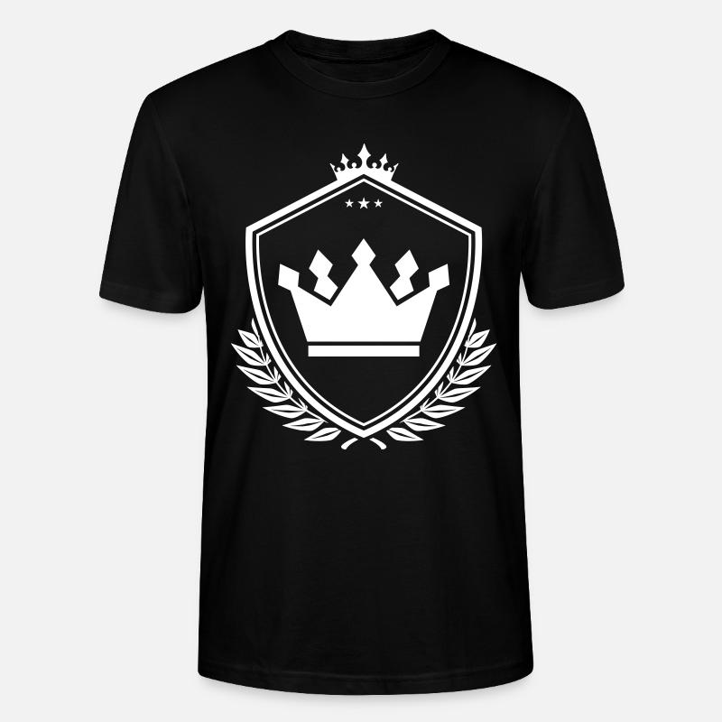 Krone Symbol Schild - Stanley/Stella Unisex Bio-T-Shirt CRAFTER - Schwarz