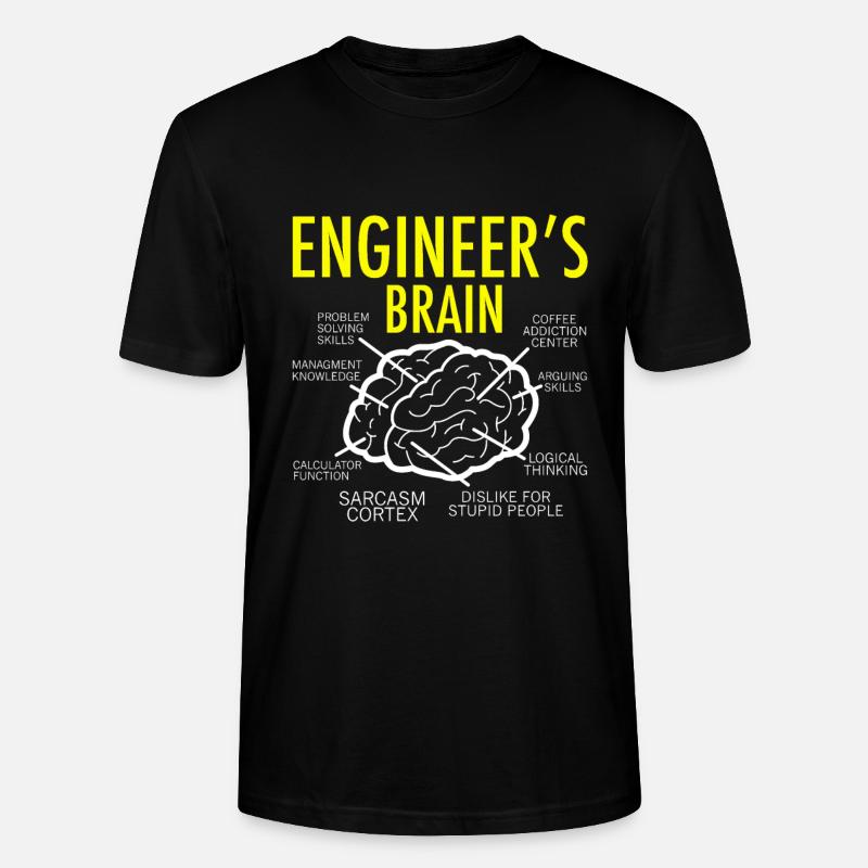 Engineer Brain - Stanley/Stella Unisex Bio-T-Shirt CRAFTER - Schwarz