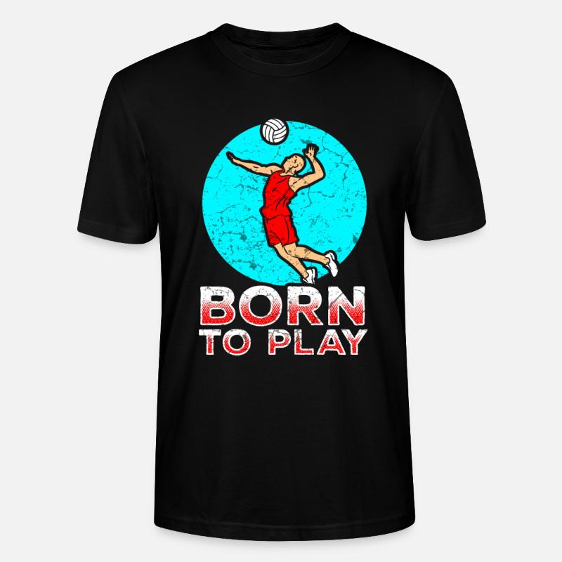 volley-ball - T-shirt bio CRAFTER Stanley Stella Unisexe - noir