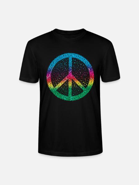 Peace Sign Peace - Stanley/Stella CRAFTER Unisex Organic T-Shirt - black