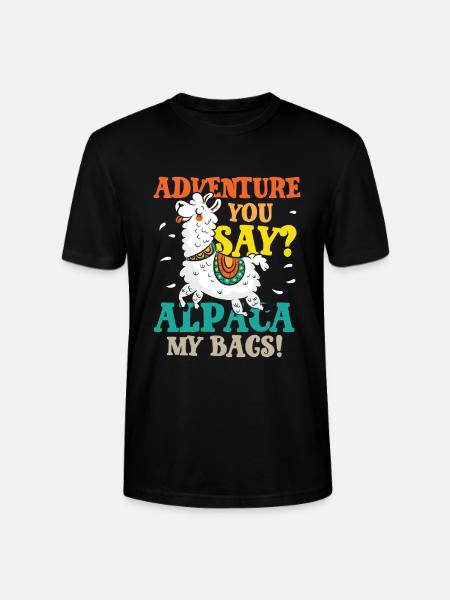 Alpaca my bags - Stanley/Stella CRAFTER Unisex Organic T-Shirt - black
