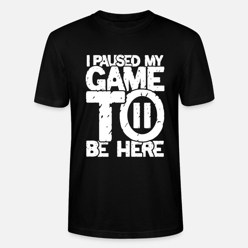 Mon jeu s’interrompt - T-shirt bio CRAFTER Stanley Stella Unisexe - noir