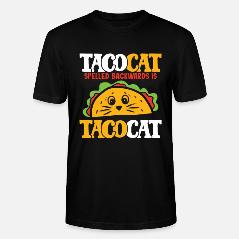 Taco-Katze - Stanley/Stella Unisex Bio-T-Shirt CRAFTER - Schwarz