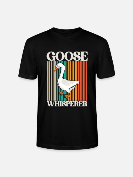 Gänseflüsterer - Stanley/Stella Unisex Bio-T-Shirt CRAFTER - Schwarz