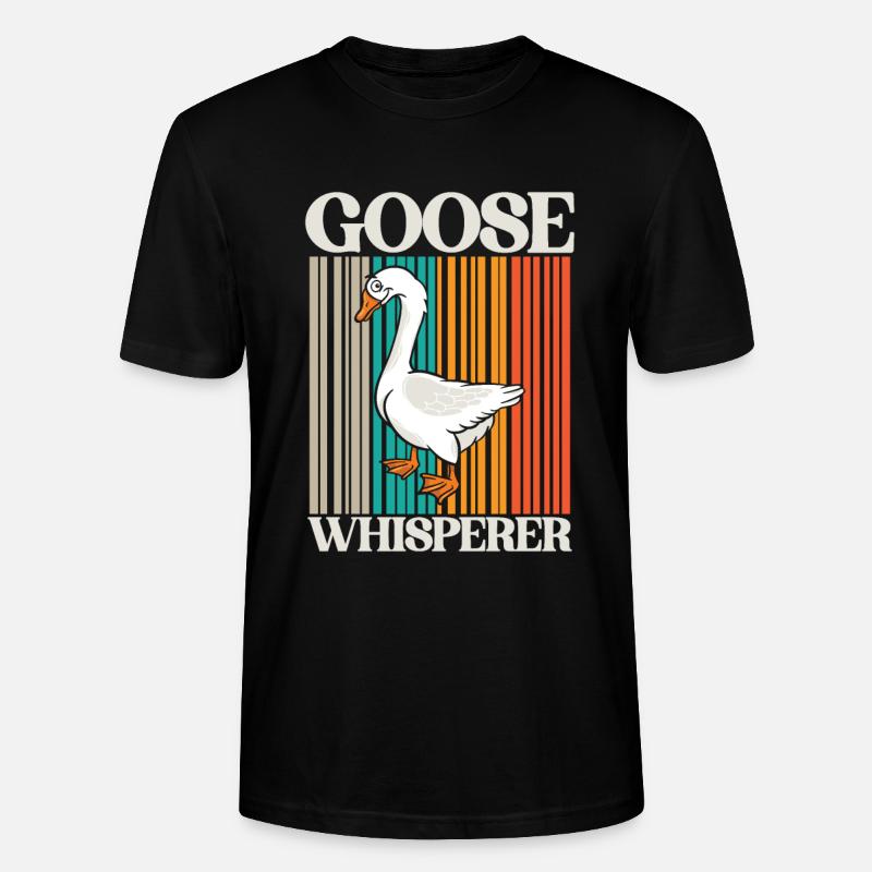 Gänseflüsterer - Stanley/Stella Unisex Bio-T-Shirt CRAFTER - Schwarz